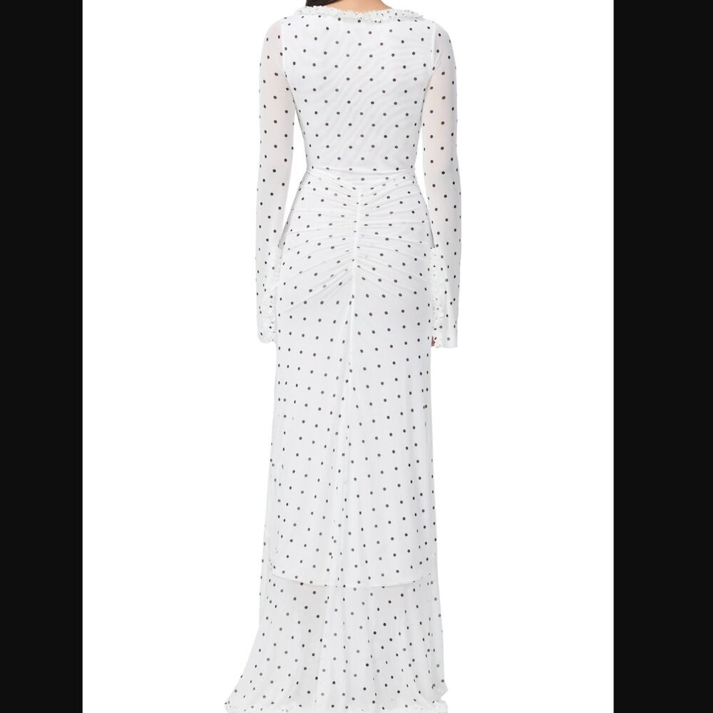 AFRM Cat Ruffle Micro Maxi in Blanc Micro Dot Size S. - Picture 6 of 10